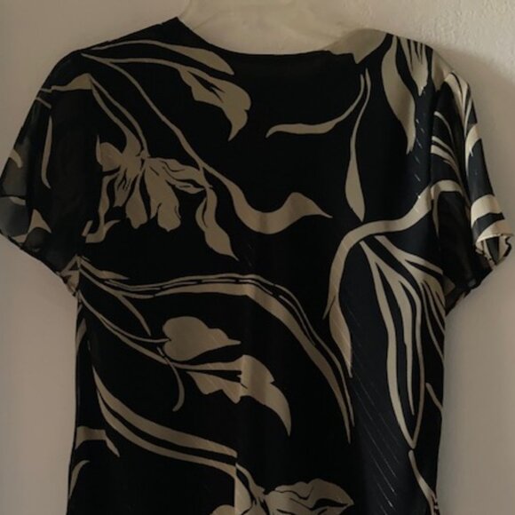 HONOLULU LAUREN MICHELE MADE IN HAWAII ALOHA TOP BLOUSE CALLA LILY SWEET SEXY L - Picture 10 of 10